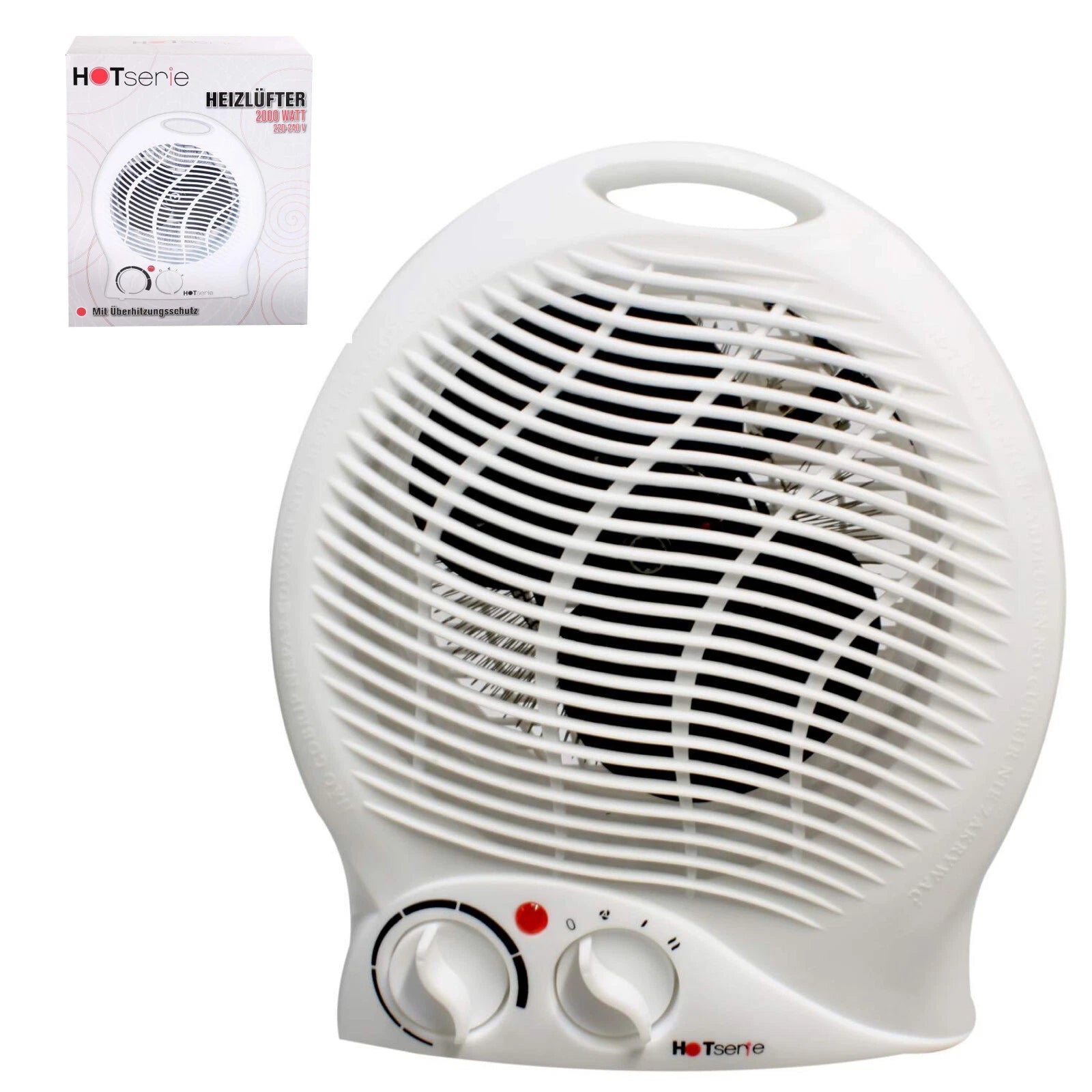 Elektrischer Heizlüfter Heizer 1000W / 2000W Heizung 3 Stufen